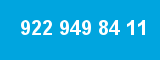 922 949 84 11